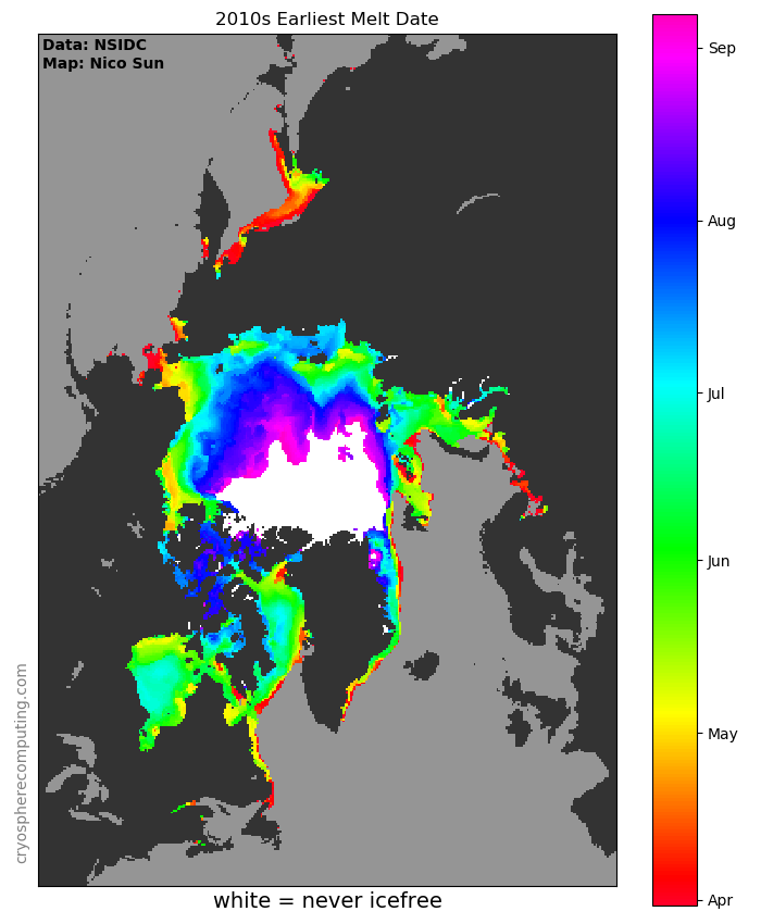 Arctic Earliest Melt Date