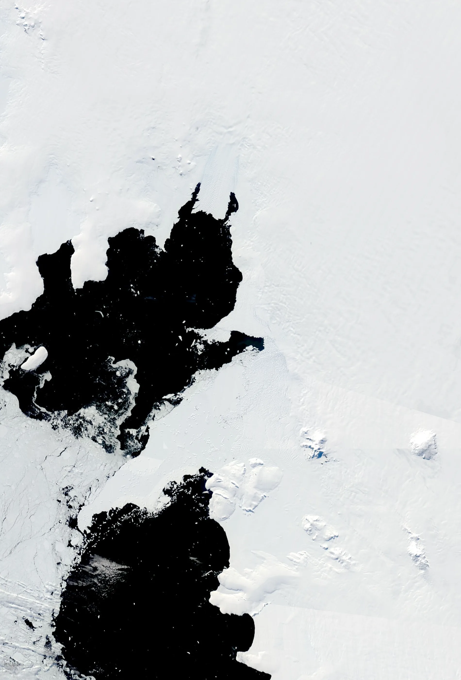 RGB satellite imagery of Western Antarctica surface features and ice margins (250m resolution)